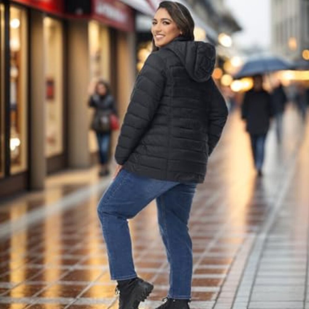 Plus Size Puffer Jacket Packable Lightweight Quil… - image 4
